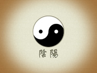 Feng shui wallpaper Ying - yang 