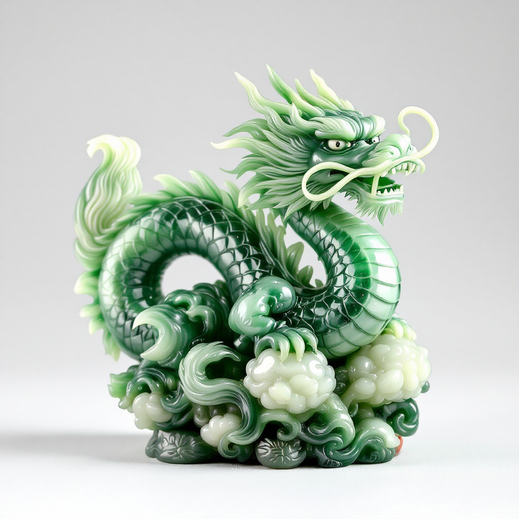 Chinese Feng Shui Dragon statuette(1)