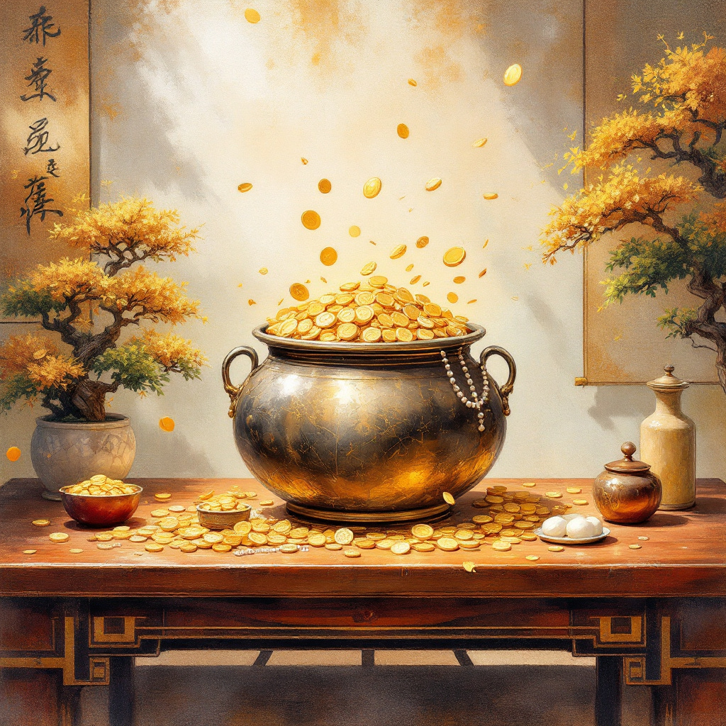 Feng Shui Wealth Pot of Riches