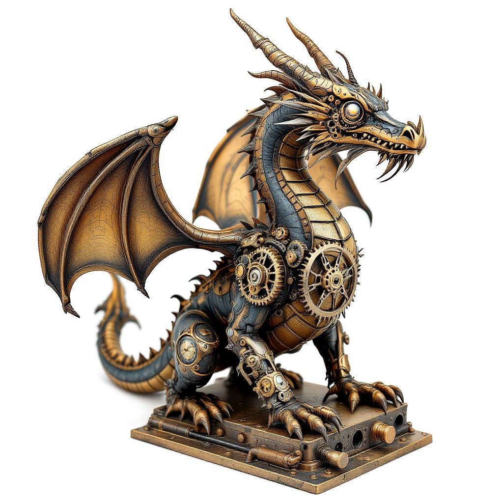 FENG SHUI DRAGONS statuette