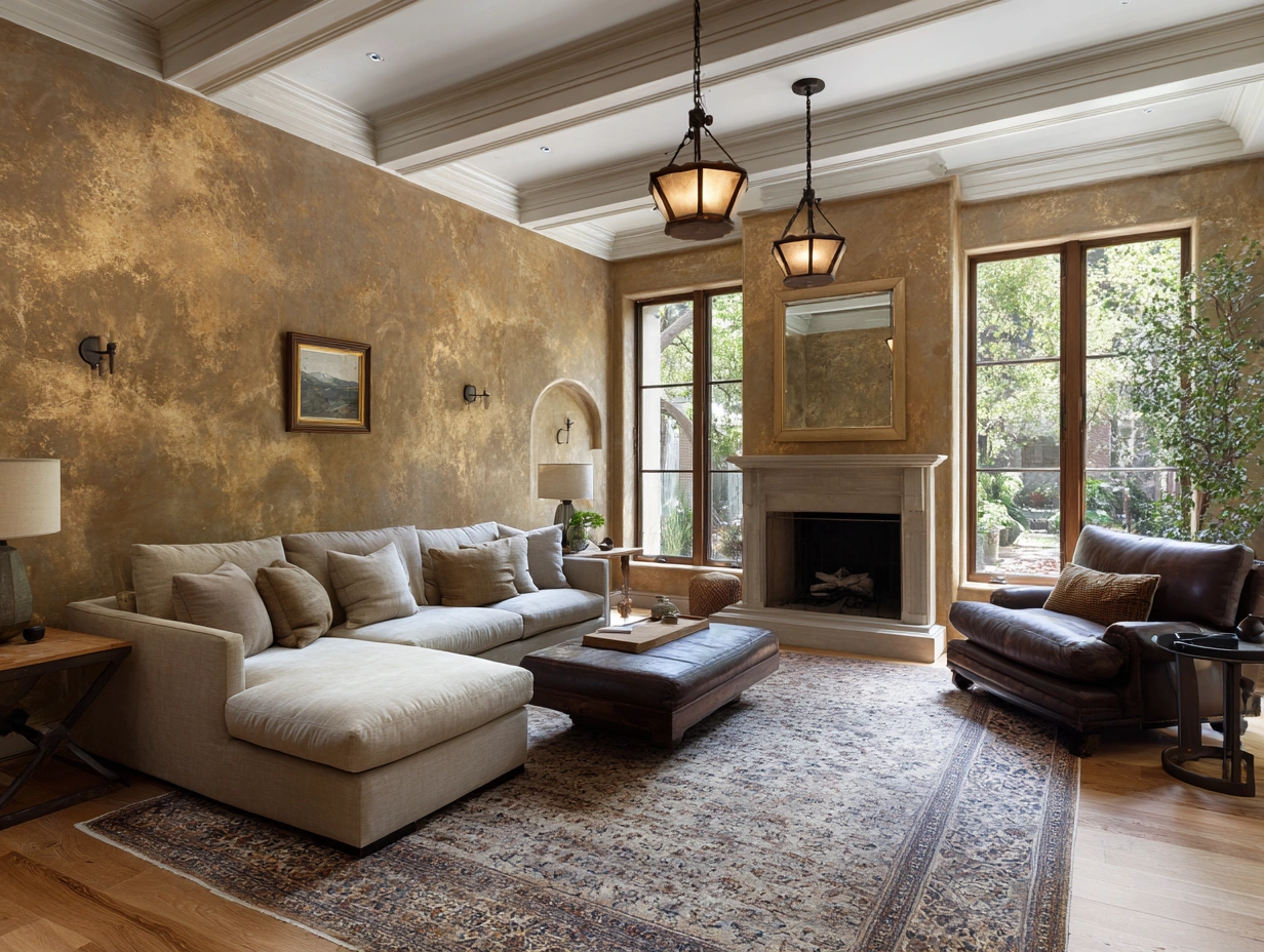 Elevate Your Living Room Decor: The Harmony of Venetian Plaster and Feng Shui