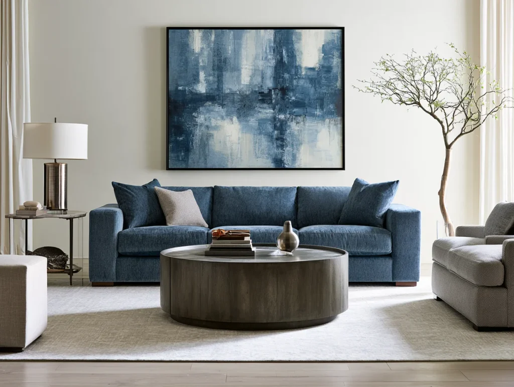 use colors associated with water and metal