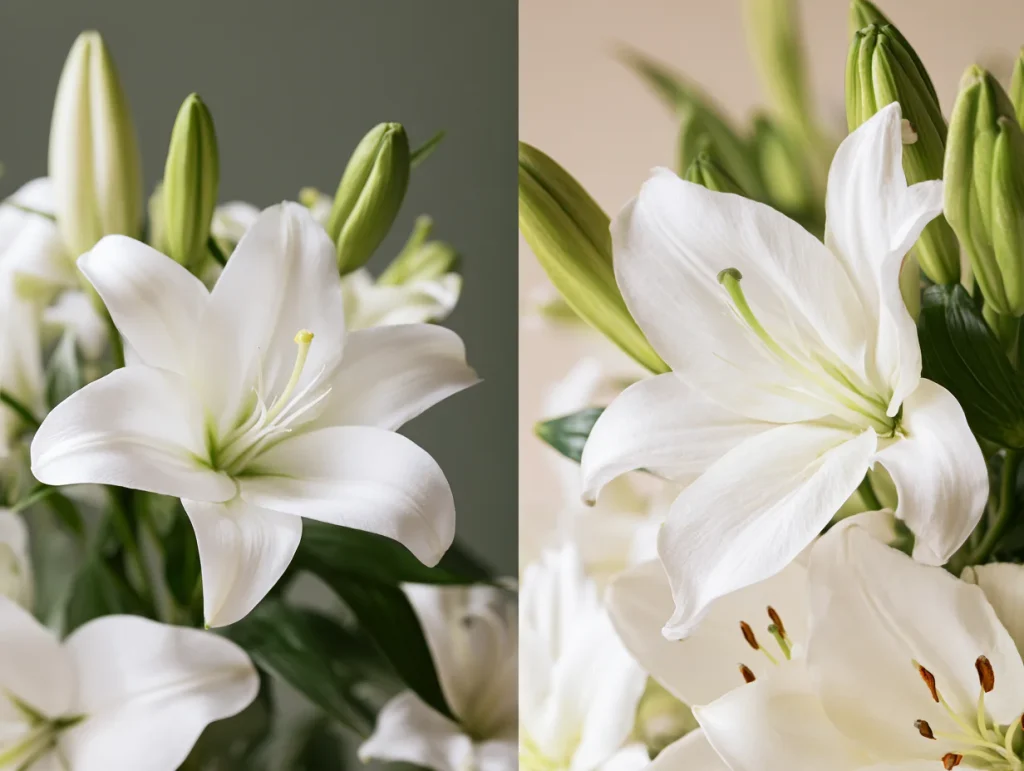 white lilies 